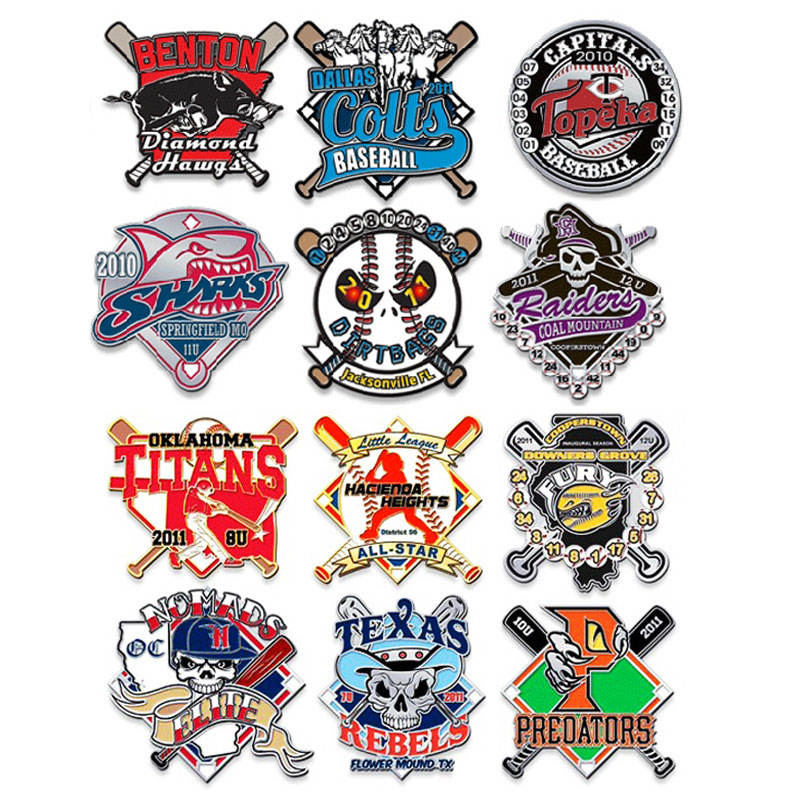 Custom Baseball Softball Enamel Pin Badge Sport Team Lapel Pin